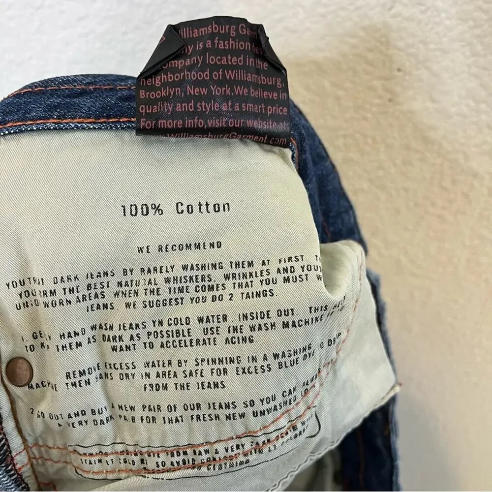 Williamsburg Garment‎ Company Kent Ave Jeans Men’s Size 30